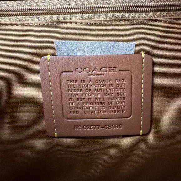 Coach Smith Tote Bag Crossbody In Leather/Gold/Redwood Multi CBG90 NWT - Picture 9 of 13